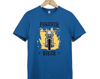Camiseta Forever Biker – Camiseta retrô com estampa de motociclista