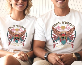 Camiseta de moto personalizada: camiseta gráfica de motociclista vintage