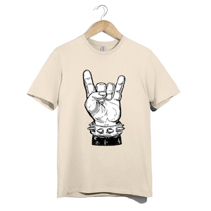 Rock Hand Sign T-Shirt: Unisex Heavy Metal Punk Tee