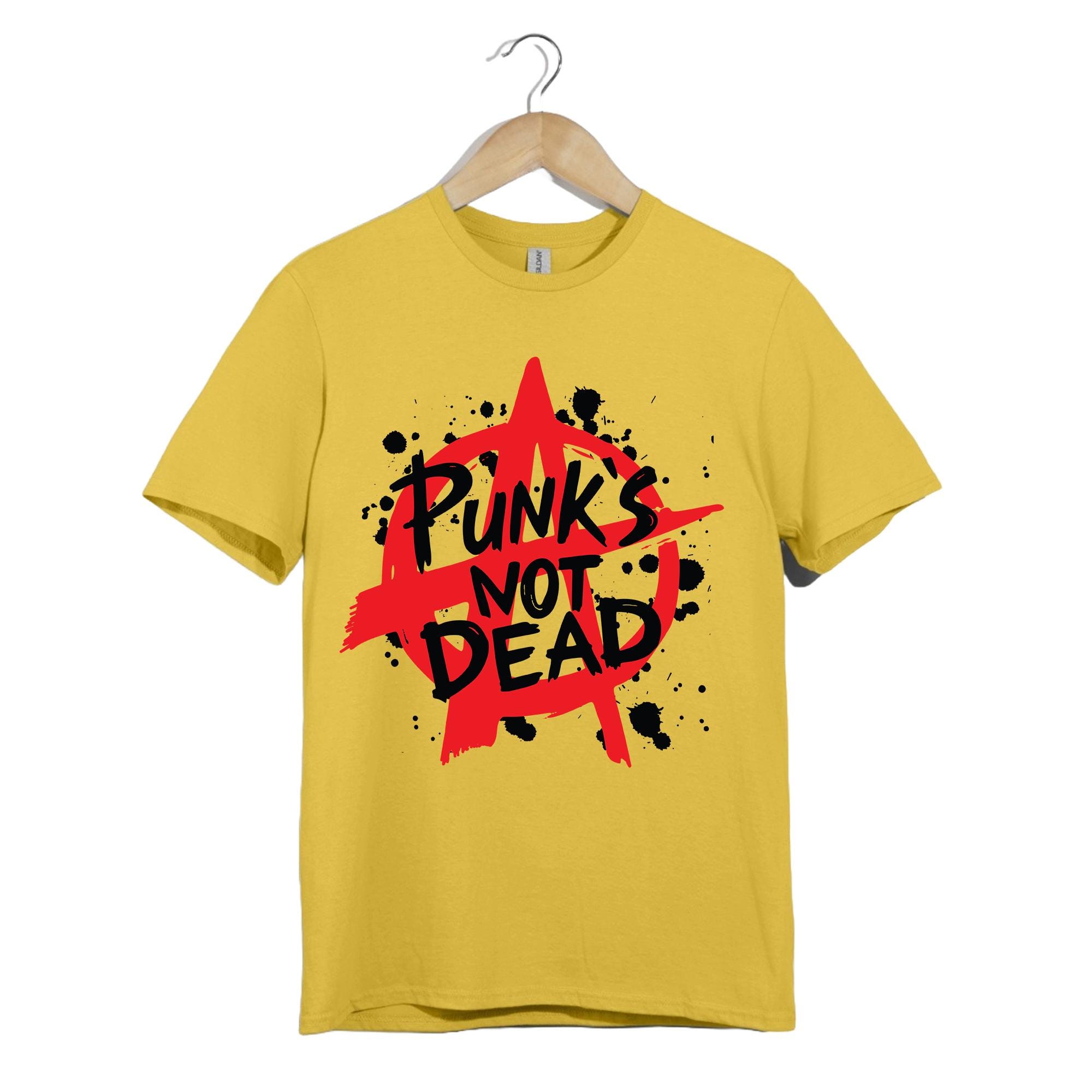 パンクは死んでいないTシャツ | レッドアナーキーシンボルパンク 