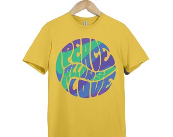 Peace Allows Love T-Shirt – Retro 70s Groovy Style