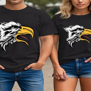 Eagle Head T-Shirt, Bald Eagle Tee, American Eagle Shirt,Patriotic Animal Tee,Wild Bird T-Shirt,Unisex Bold Eagle Print, Freedom Graphic Tee