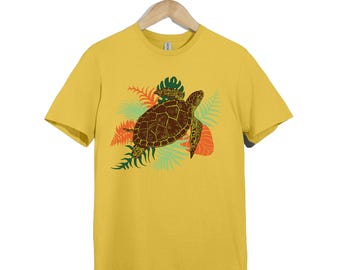 Turtle Shirt, Sea Turtle T-Shirt, Tropical Beach Unisex Tee, Nature Ocean Lover Top