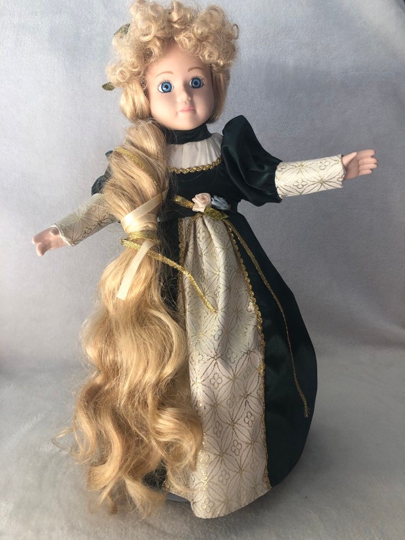 beautiful doll with long hair