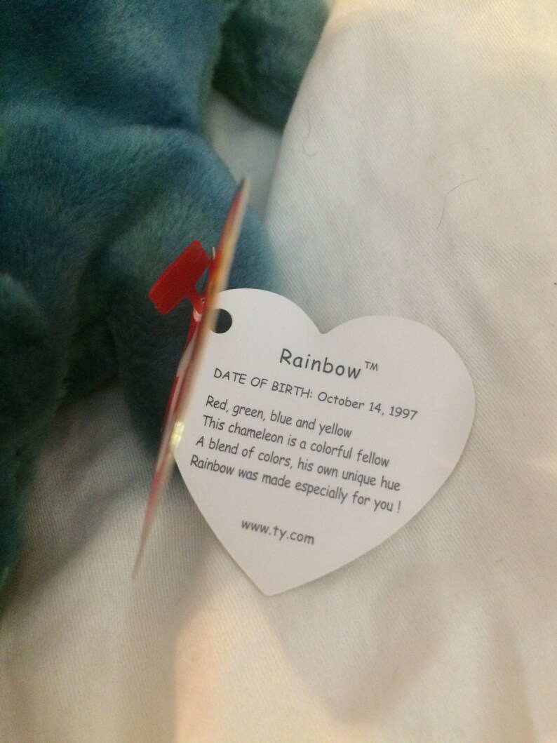ty original Rainbow beanie baby retired Collectible /& Rare!