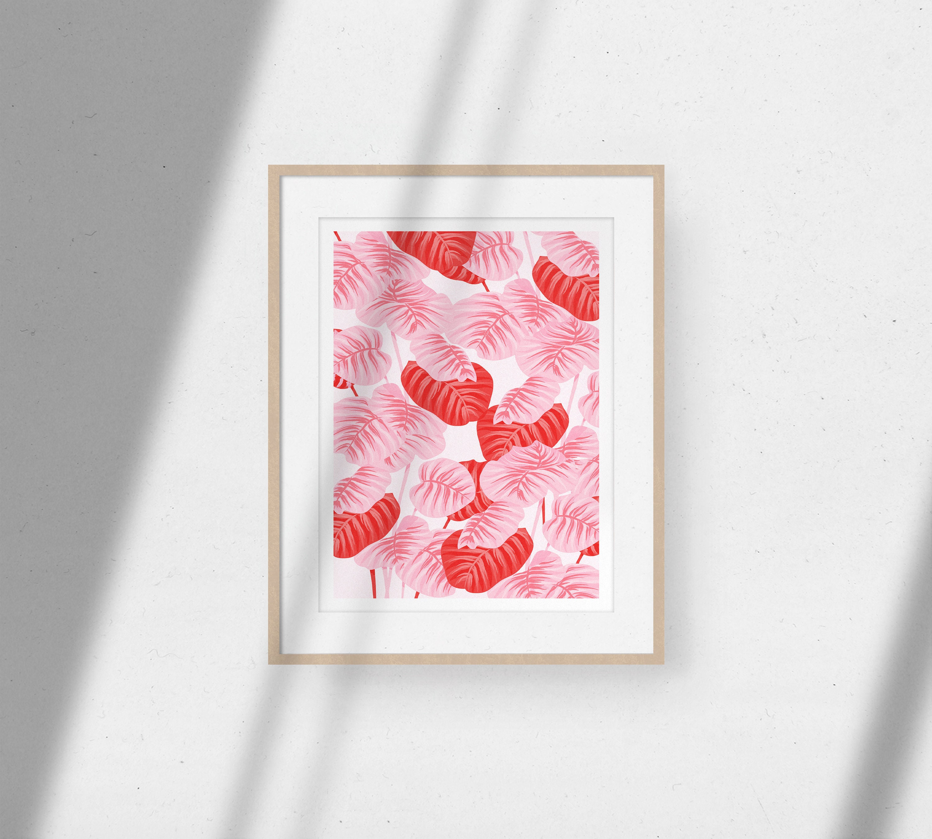 Affiche Illustration Tropicale Décoration Intérieure - Calathea Édition Limitée