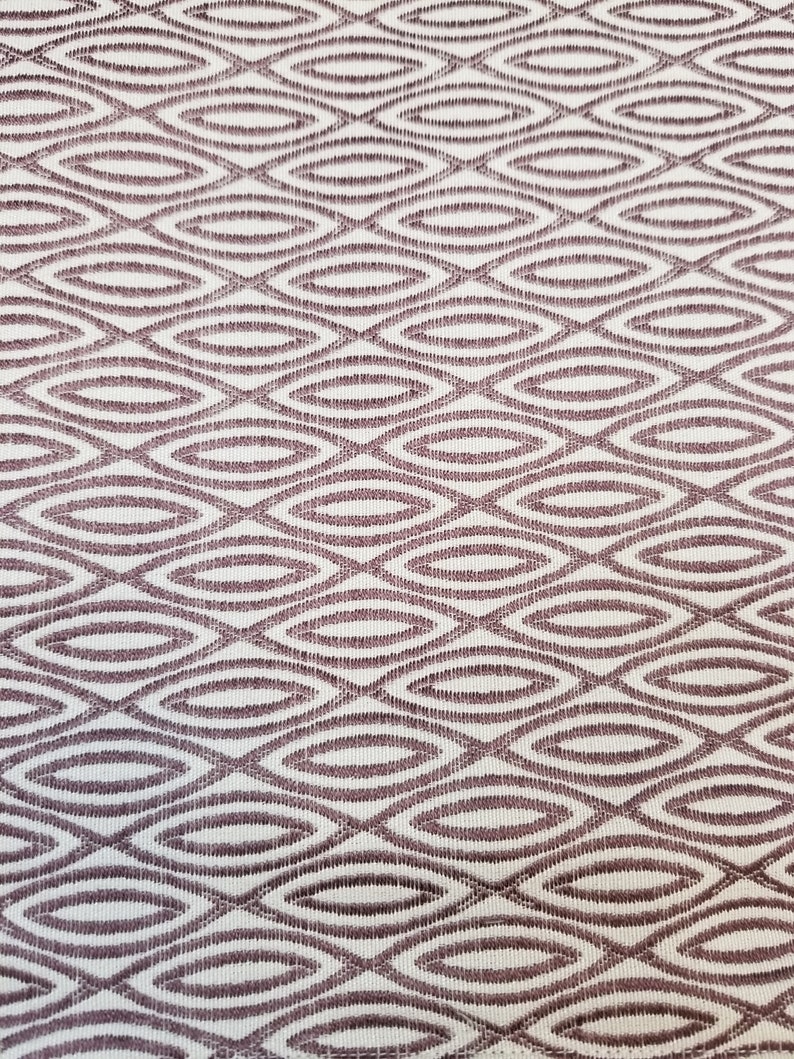 12 x 18 Lumbar Toss Pillow Covers Linen and Metallic Lilac Skinny Horizontal Ovals Within Metallic Diamonds