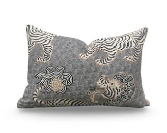 Lumbar Pillow Katsumi Tiger Onyx 12x18" Knife Edge Cover