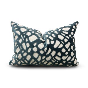 Tectonic Lake 12x18&quot; Knife Edge Decorative Lumbar Pillow Cover