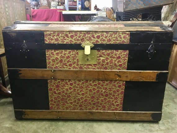 Steamer Trunk Dome Top Etsy