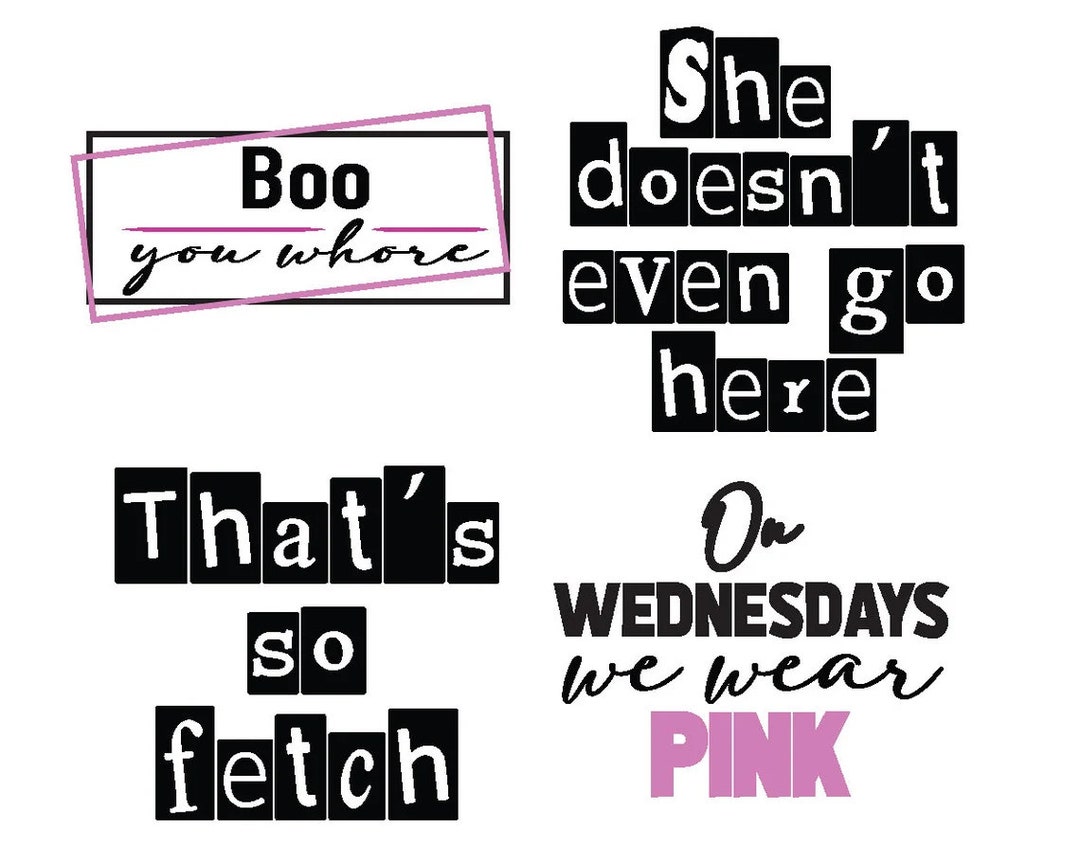Mean Girls Svg Png Eps Burn Book That's so Fetch I'm a Cool Mom Svg Png ...