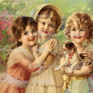 Schwestern und Freunde LARGE Format digitaler Download viktorianisches Bild Kaufen 3 Get one Free