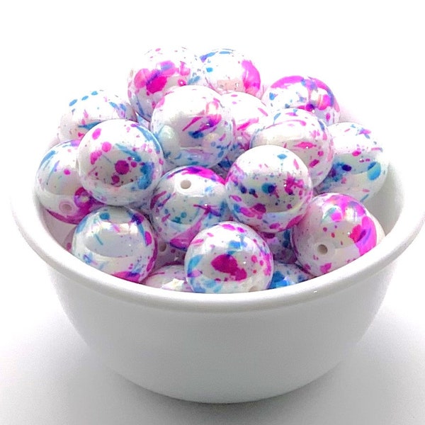 Resin Paint Splatter Beads Etsy