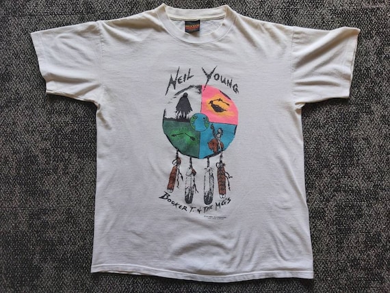 Official Vintage Neil Young 1993 Single Stitch Con