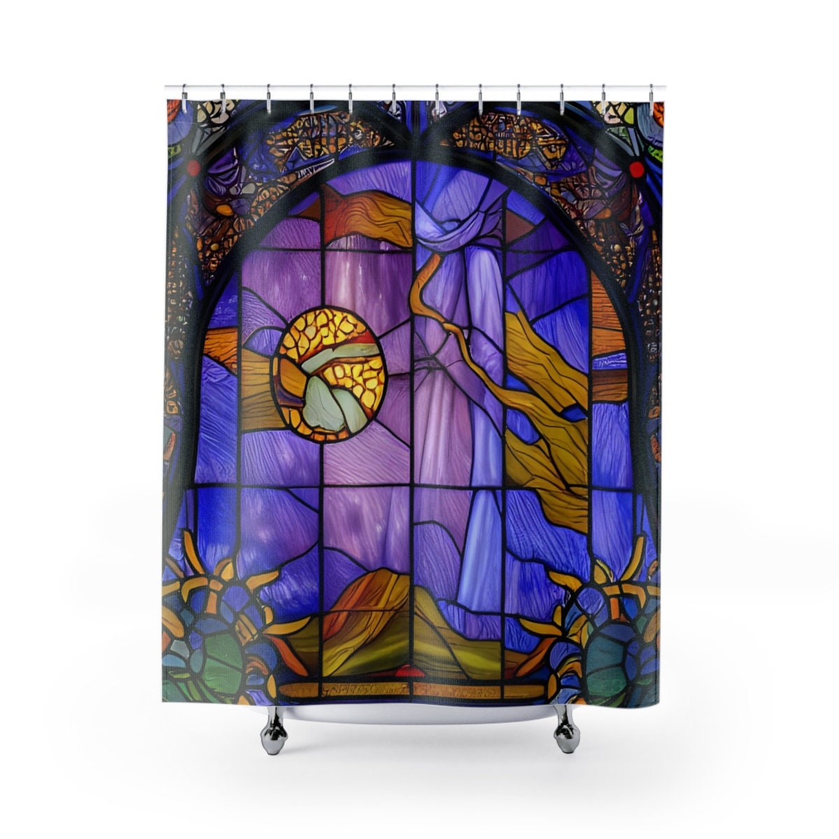 Stain Glass Curtain - Etsy