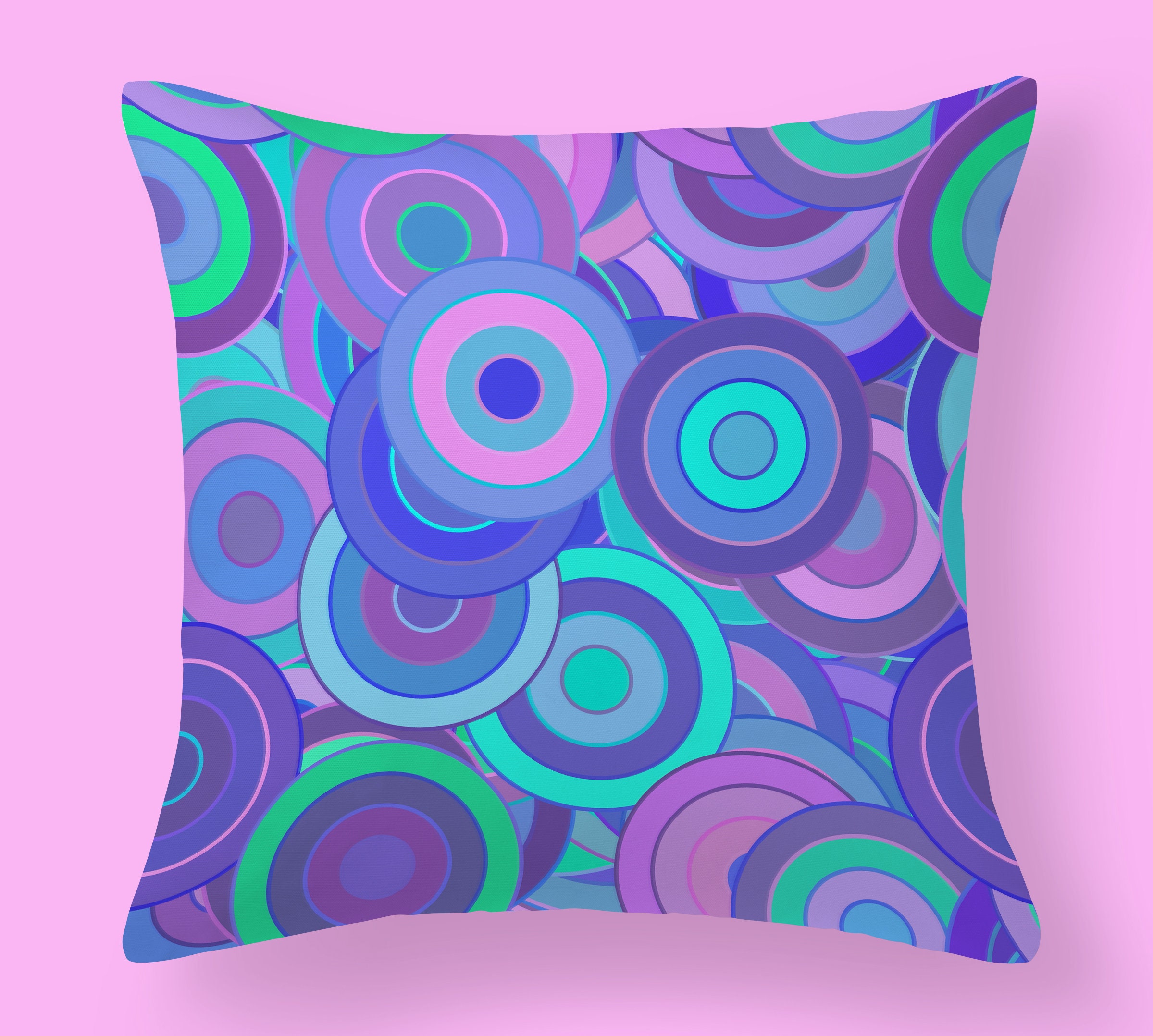 Purple Geometric Cushion Cushions UK Purple Decorative Etsy UK