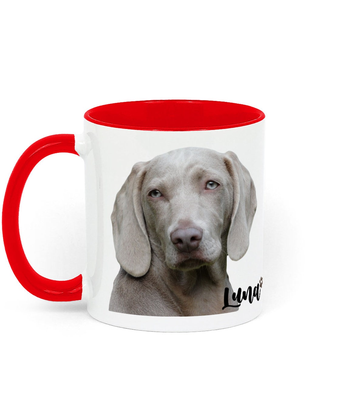 Custom Dog Mug Custom Pet Coffee Mug Two Toned Ceramic Mug Etsy