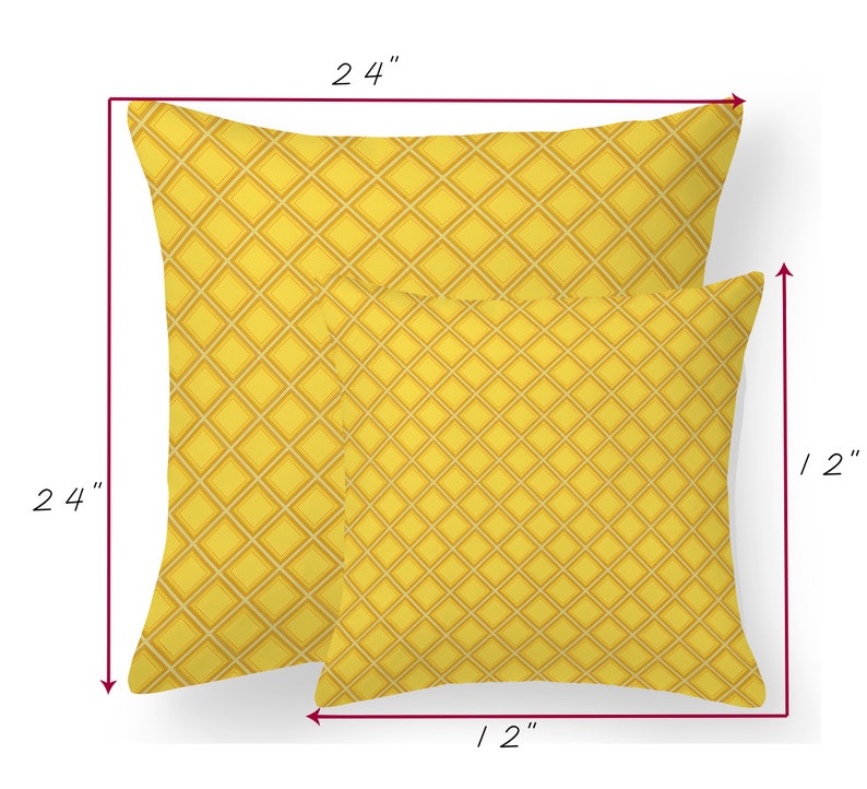 Yellow Scatter Cushions Colourful Throw Pillows Mustard Etsy UK