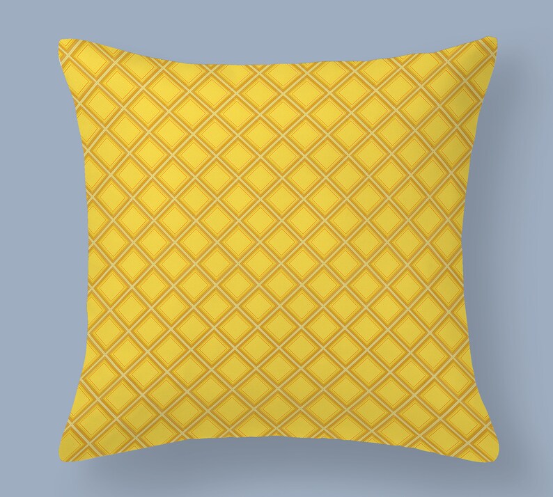 Yellow Scatter Cushions Colourful Throw Pillows Mustard Etsy UK