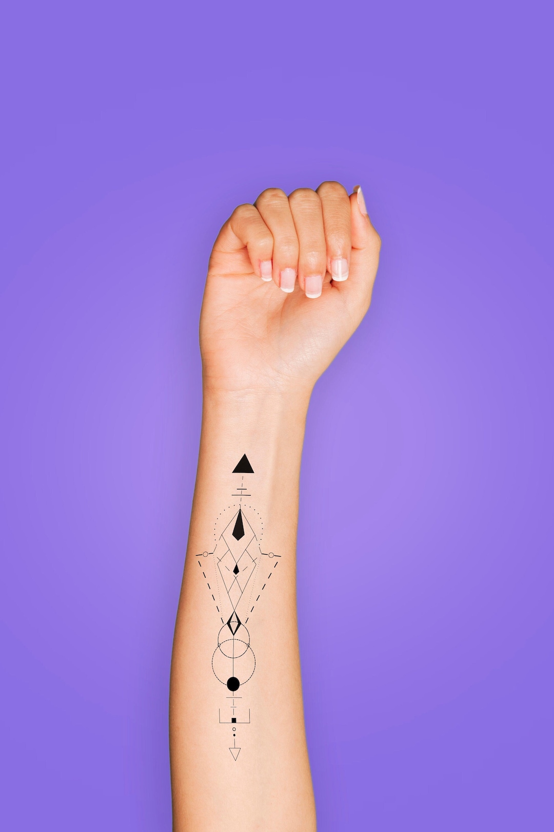 Geometry tattoo temporary tattoo not a tattoo cute tattoo celestial