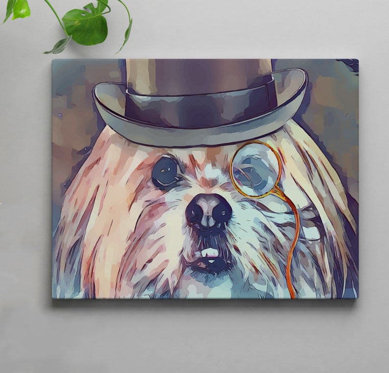 Dog Art Print Quirky Home Decor Dog Lover Gift Dog Wall Etsy