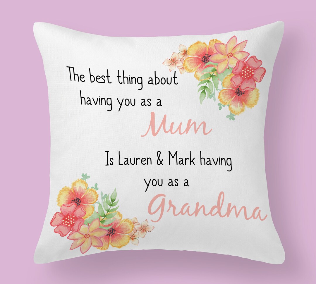Personalised Cushion Mothers Day Gift Gift for Gran Scatter Cushions