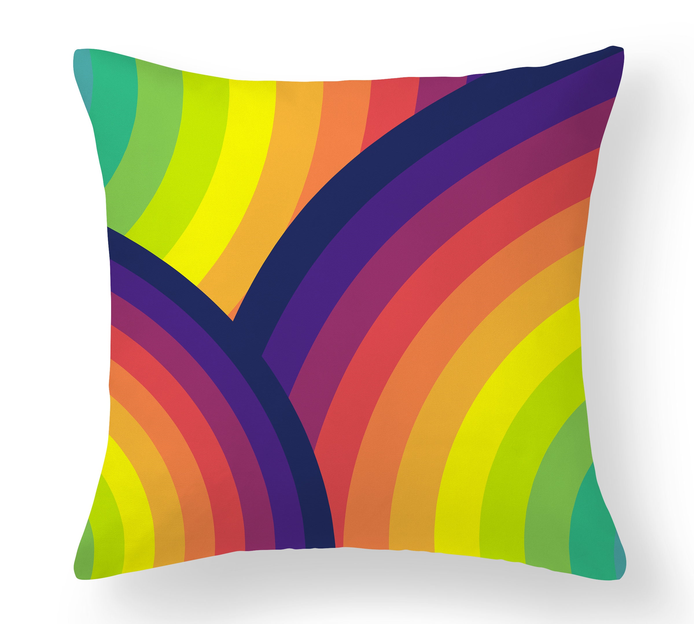 Rainbow Cushion Scatter Cushions Throw Pillows Home Etsy UK