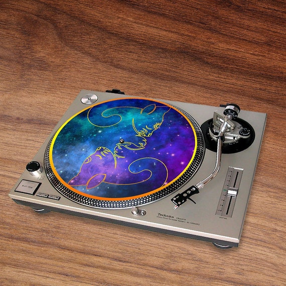 Yin Yang Galaxy Cat Neoprene Turntable Mat Record Player Etsy India