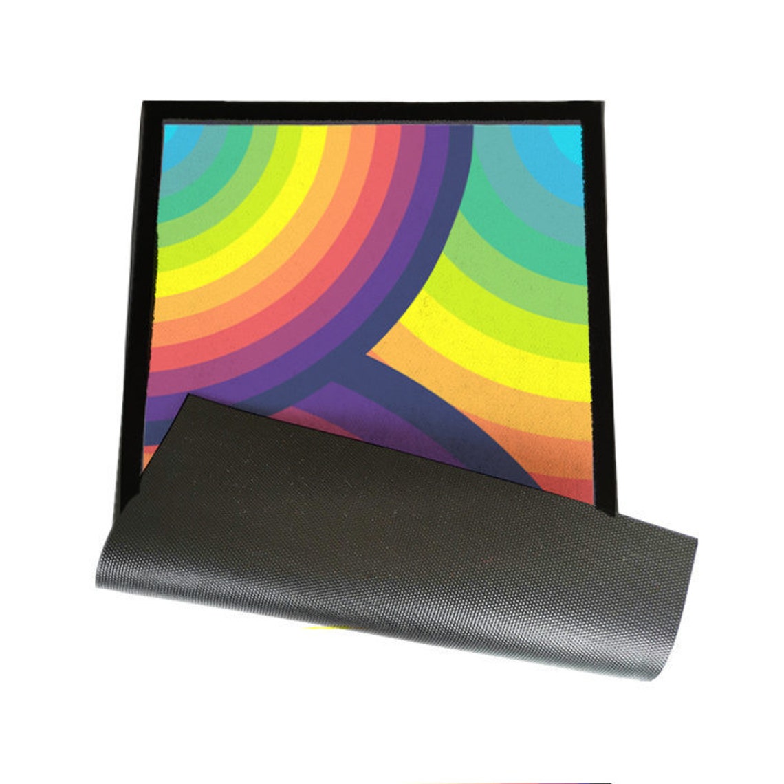 Rainbow Door Mat Rainbow Mat Rainbow Doormat Etsy