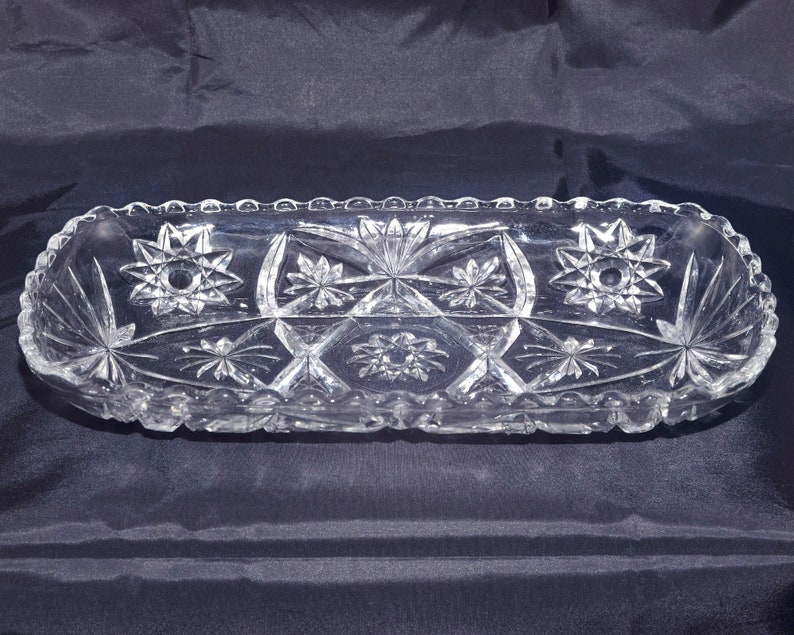 LOT Retro 1960s aka Star of David Anchor Hocking Early American PRESCUT EAPC Oblong Rectangular Serving Platter and Coaster Set of 4