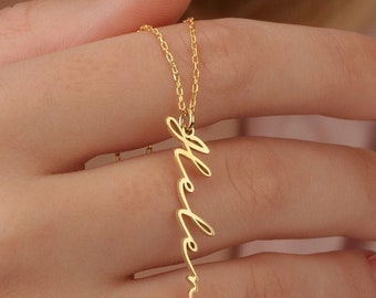 Spersonalizowany naszyjnik z imieniem, spersonalizowany naszyjnik z imieniem, złoty naszyjnik z imieniem, delikatny naszyjnik z imieniem, minimalistyczna biżuteria z imieniem, spersonalizowany prezent dla niej