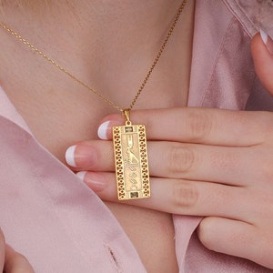 8K Solid Gold Renenutet Necklace, Delicate Artisan Crafted Jewelry, Symbol of Fertility and Protection, Special Birthday Gift