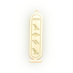 Personalized Cartouche Necklace, Authentic Egyptian Nameplate Pendant, Thoughtful Christmas Gift for Her
