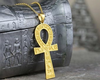 Ankh Jewelry, Handcrafted Symbol of Life and Protection, Spiritual Pendant, Gift for Her