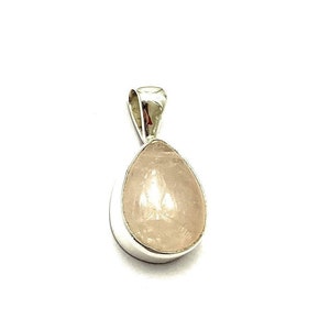 Genuine Rose Quartz Gemstone Necklace - Unique Design Handcrafted Necklace