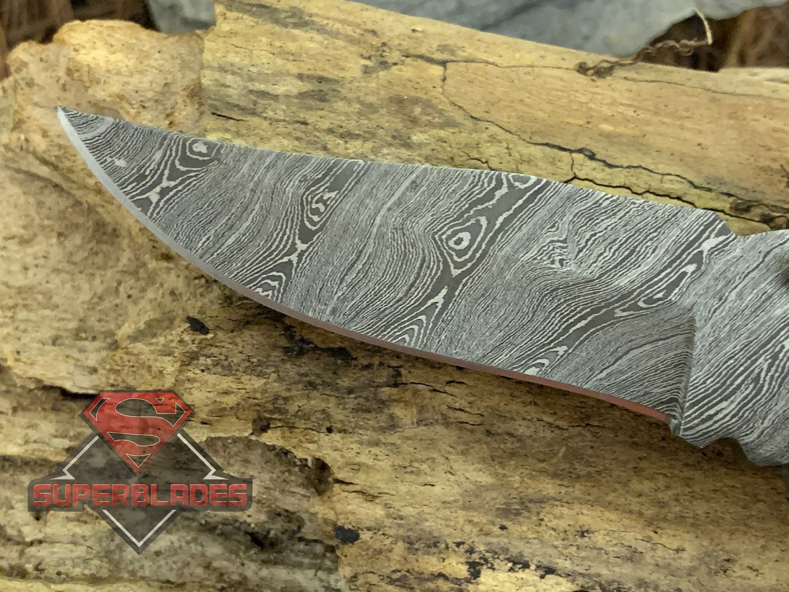 Damascus Royal Folding Hunting Knife With Sheath Etsy