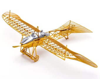 Kit de maqueta de avión Etrich Taube: rompecabezas de latón para armar a escala 1/160