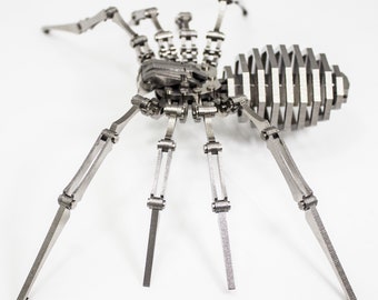 Kit de modelo de araña de acero 3D: Rompecabezas de insecto robot para armar