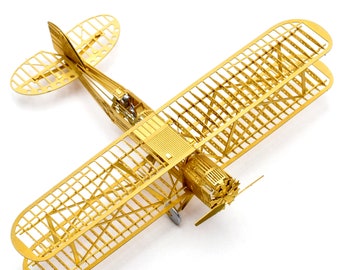 Boeing Modelo 40A: Kit de avión de latón grabado - Rompecabezas de metal 3D para armar