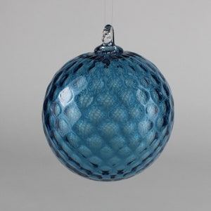 Turquoise Hand Blown Ornament