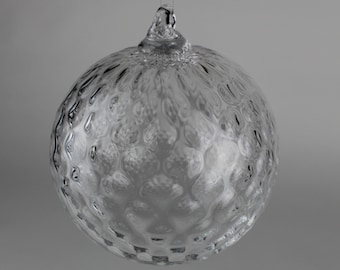 Clear Hand Blown Ornament
