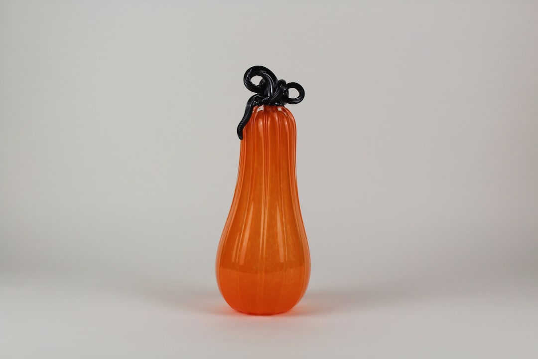 handblown-orange-and-black-decorative-gourd-pumpkin-etsy