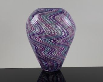 Floral Midsize Wigwag Vase