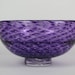 Handblown Royal Amethyst Bubble Glass Bowl