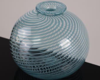 Flat Lipped Twisted Cane Bud Vase