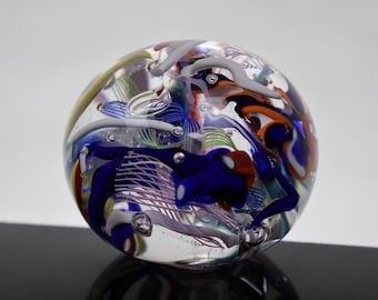 Handmade Glass &quot;Confetti&quot; Paperweight 05