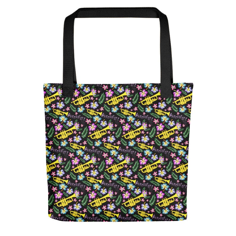 Trumpets and Flowers Tote bag
