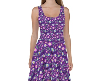 Oboe English Horn print Skater Dress