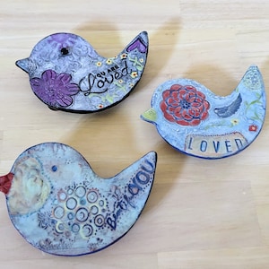 Bird Trinket Dish, Bird Ring Dish, Trinket Dish, Ring Holder, Bird Ring Holder, Ceramic Bird Dish, Ceramic Trinket Dish