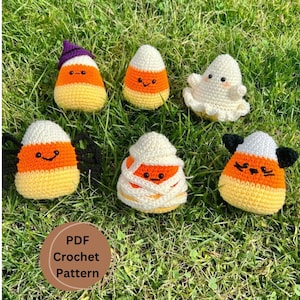 Dress up Candy Corn Crochet PDF Pattern, Crochet Amigurumi Pattern ...